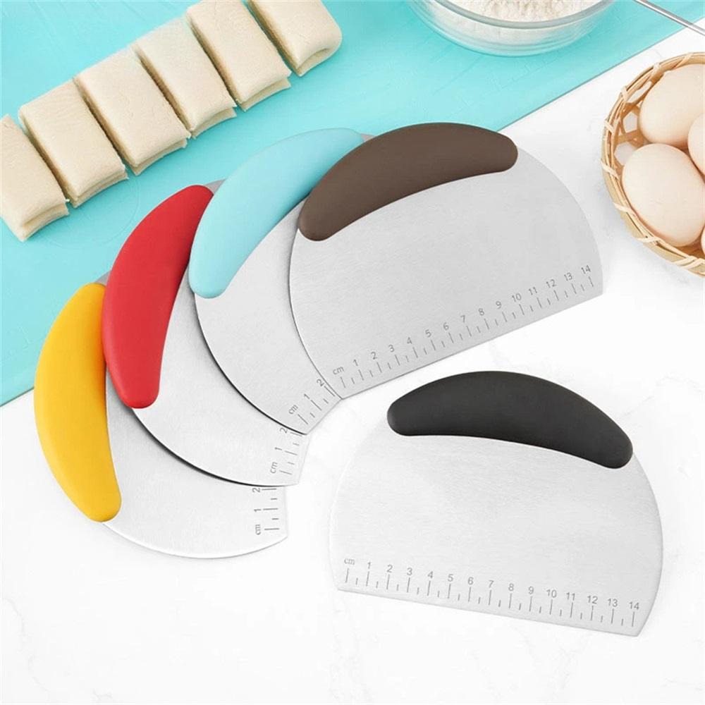 Utensili da Cucina per Pasticceria Raschietto Mezzo Tondo Taglia Pasta Pane Acciaio Inossidabile Raschietto Utensili da Cucina Domestici Gadget