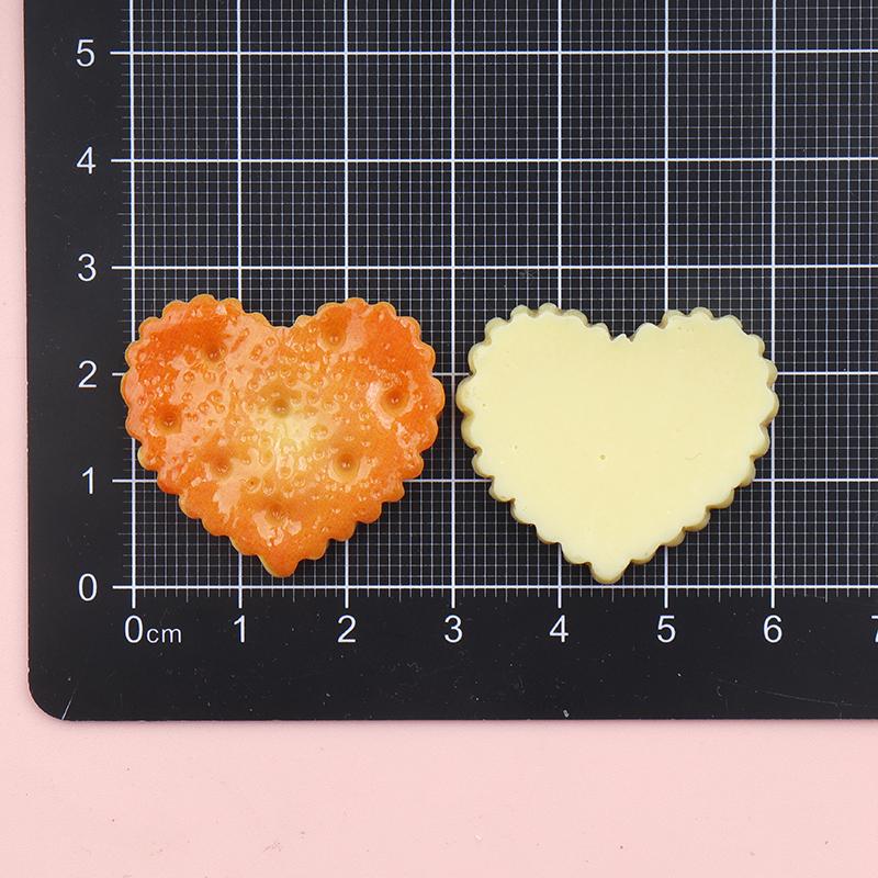 10/100pcs Kawaii Cookie Simulation Food Art Supply Flatback Cabochon DIY Dollhouse Craft Decoration Miniatures