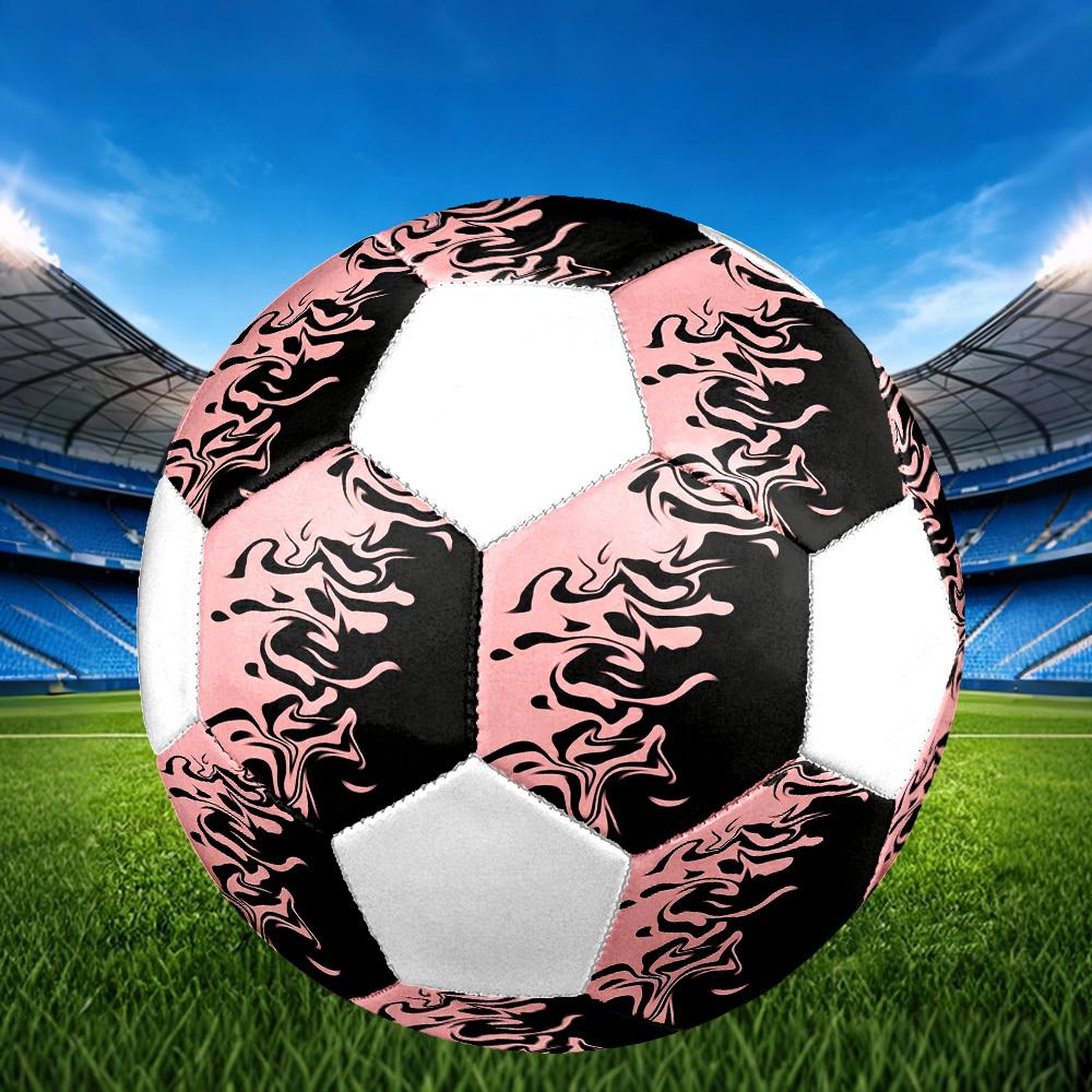 1pc Abstract Lines Lightweight PVC Training Soccer Ball, Size 5, Suitable for Indoor and Outdoor TrainingGift Y60381