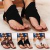 Women Summer Solid Clip-Toe Shoes Zipper Lady Casual Beach Flats Comfy Sandals