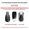 car key case replacement cover 3buttons for Mercedes-Benz Key AMG MAYBACH 2016+ C-class E-class GLC300L E300l/E260/E350 A200 gfu1