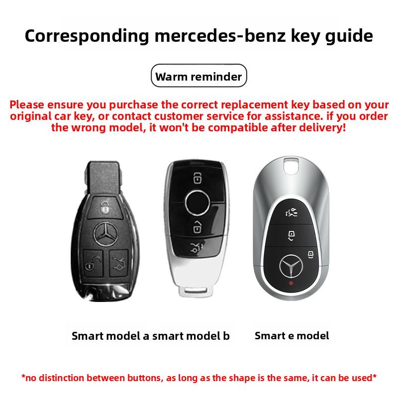 car key case replacement cover 3buttons for Mercedes-Benz Key AMG MAYBACH 2016+ C-class E-class GLC300L E300l/E260/E350 A200 gfu1