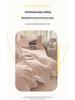 Class A Winter-Ready Milk Velvet Lace 4-Piece Set: Soft, Double-Sided Coral Fleece in Cream Style