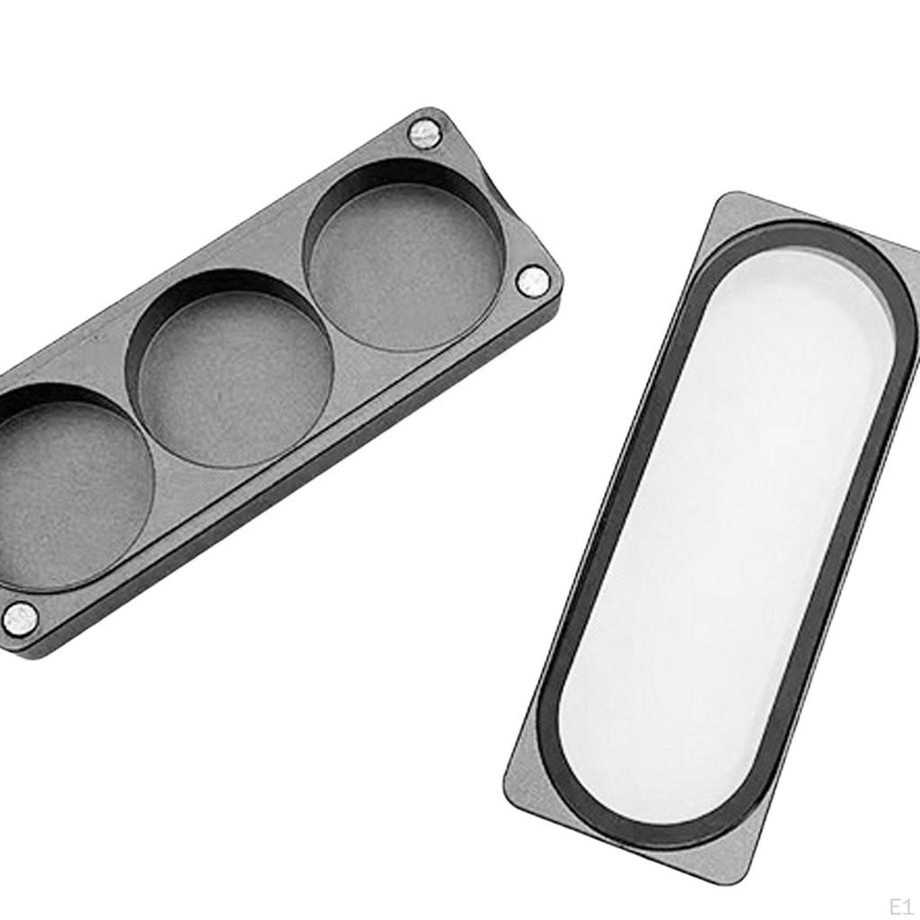 Portable Pool Tip Storage Case, 3 Holes, Billiard Tips Box, Holder