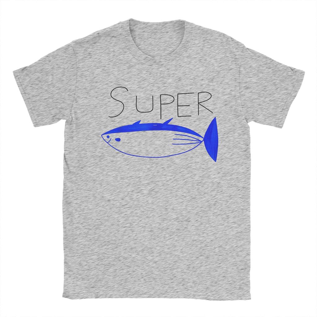 Super Tuna - Funny Tuna Fish T Shirt Beach  Fashion T-Shirts Adult Pure Cotton O Neck Tees Short Sleeve Streetwear Tshirt