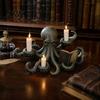 Dunkle Fantasy Schreibtischornament Oktopus Kerzenhalter, Langlebige Harz Halloween Skulptur, Ritual Ambiente Licht Halter Stil Kerzenständer Statue, für