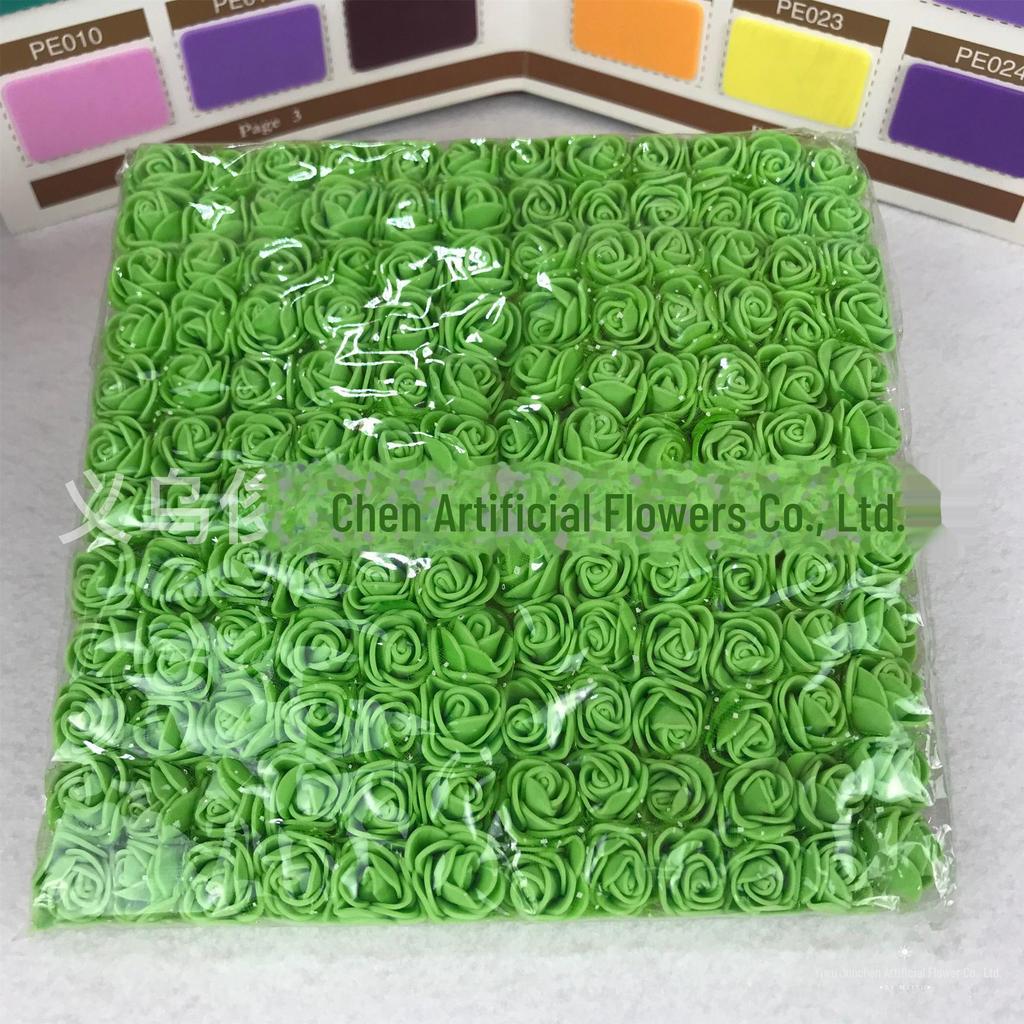 144 DIY 2.5cm Yarn Roses - PE Foam Flowers for Bridal & Candy Wreaths