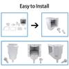 Universal Pool Skimmer Replacement For Above Ground Pools With 1.5 Inch Screw Attachment And Complete Mounting Set B03E