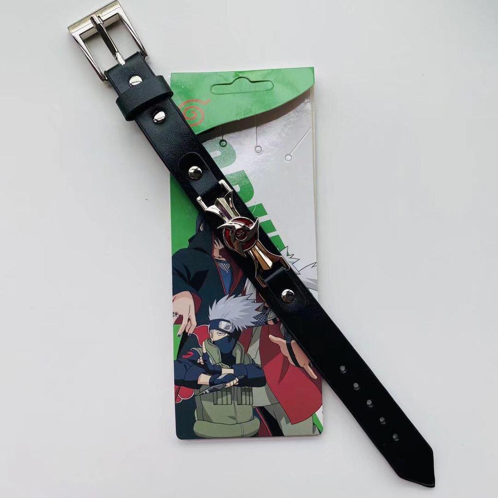 Anime Mix Faux Leather Bracelet: Attack on Titan, Naruto, Jujutsu Kaisen, Demon Slayer, Fairy Tail, Death Note.