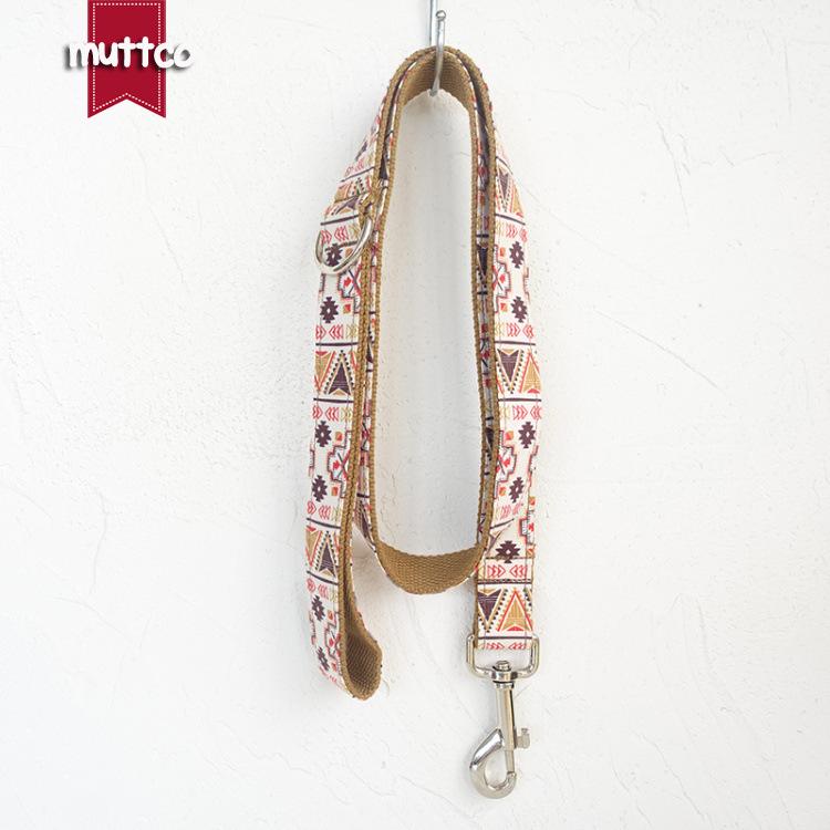 Ethnic Style Durable Pet Running Leash - MUTTCO UDL-058 Extra Large