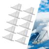 10 Pack Metal Roofs Snow Guards with Sealing Washers Screws Roof Snow Stops for RV Trailer