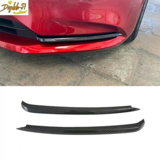 Carbon Fiber For Mazda 6 Atenza -22 Look ABS Front Fog Lamp Light Cover Trim
