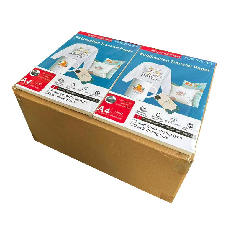 MINI Photo Paper High Quality 100 Sheets A4 Double-Sided PET Film Sublimation Transfer Sheets DTF Print T-Shirts Digital (White,A4/100 sheets(210MM*297MM)) белый
