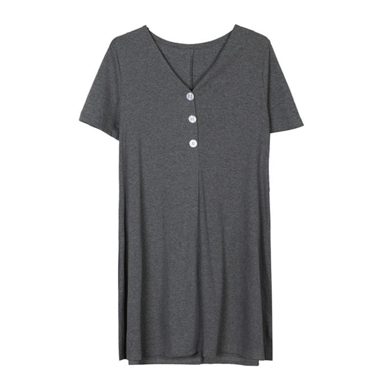 Maternity clothing summer new medium skirt new fashion loose do not show off dress