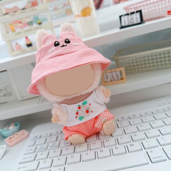 Puppenkleidungsset T-Shirt und Shorts für 17cm La Bubu Puppen Handgemachtes Stilvolles Outfit Puppenkleidung Geschenk für Puppensammler