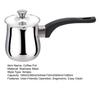 Yousheng Coffee Pot Stainless Steel Milk Warmer with Cool Handle Small Saucepan for Butter Melting And Sauces Portable Espresso Maker for Home