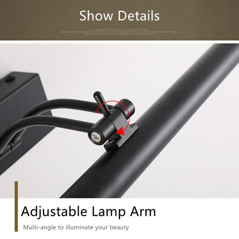 Wall Lamps Bathroom Modern Wall Lights 43CM 55CM Toilet Wall Mounted Lighting Fixtures Sconces Indoor Bedroom Mirror