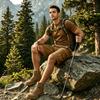 Herren Cargo-Shorts mit großen Taschen Klassische Passform Mehrere Taschen Utility-Shorts Entspannte Passform Freizeit-Shorts für Herren