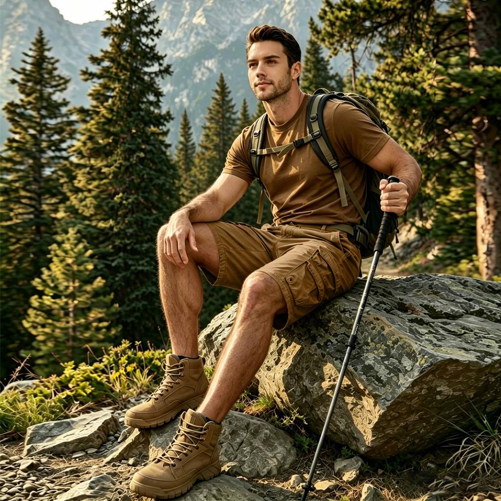 Herren Cargo-Shorts mit großen Taschen Klassische Passform Mehrere Taschen Utility-Shorts Entspannte Passform Freizeit-Shorts für Herren
