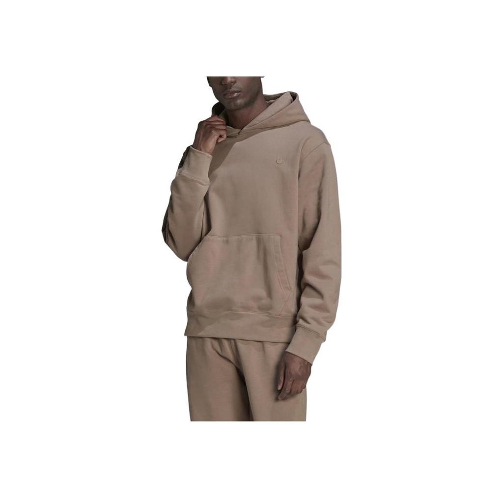 Adidas Originals Trefoil Solid Color Hoodie Sweatshirt Men Tops Brown HN6932