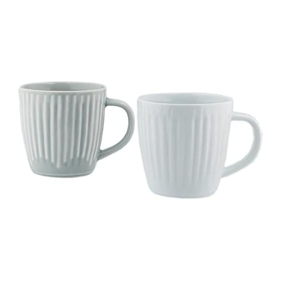 Saikai Pottery Hasami Ware Mug Approx. 325ml Pair Hanafwari Made in Japan 19907 White