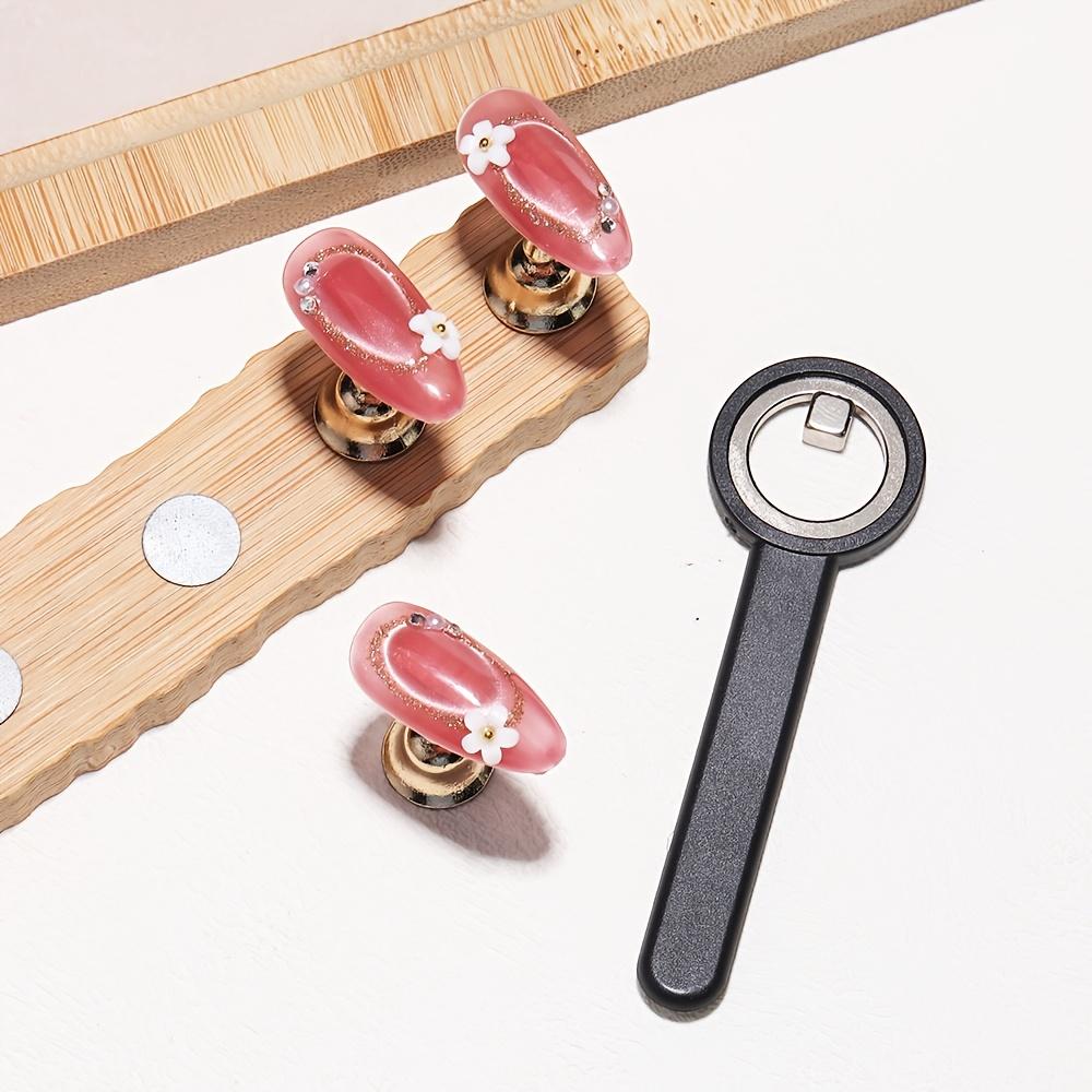 Ferramenta de Nail Art Anel Ímã Olho de Gato, Ferramenta de Manicure Olho de Gato Oca, Ímã Forte Halo Perfeito