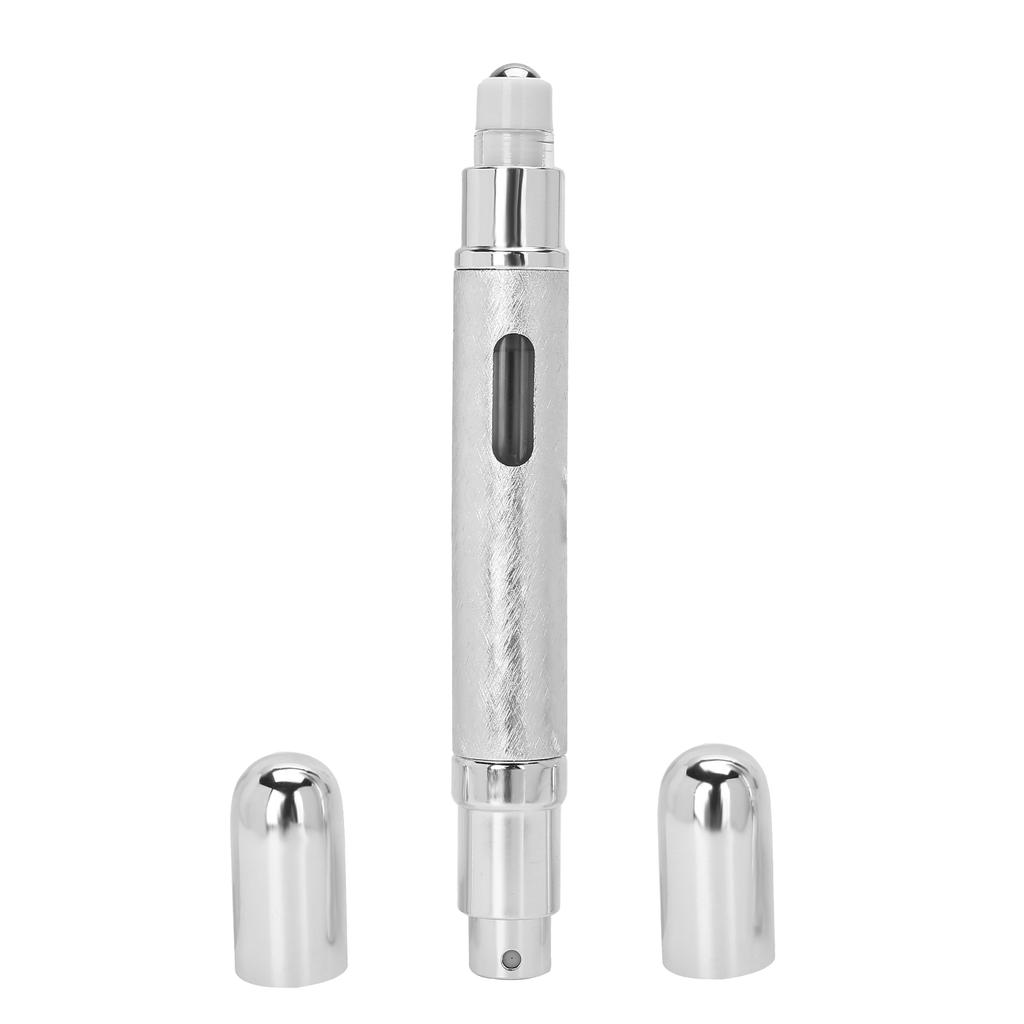 Travel Portable Empty Spray Bottle Exquisite Refillable Perfume Bottle 6ml (Silver)