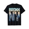 European Sizes Men'S T-Shirt with a Cool Design Featuring a Bronx NY Pattern, This Comfortable Tee Has a Round Neck And Short Sleeves,