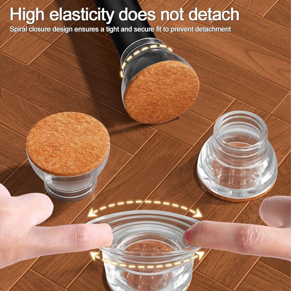 4pcs/set Anti-Scratch Anti-slip Mat Decreases Friction Feet Legs Pads  Household Chair Fittings