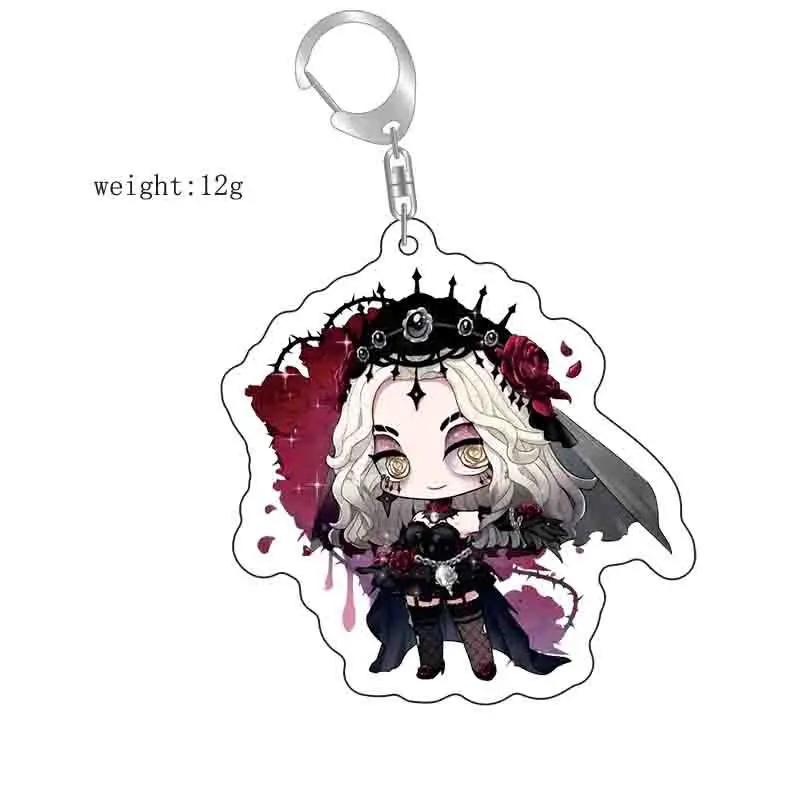 Identity V Anime KeyChain Apollo Joseph Desaulniers Grace Margaretha Zelle Men Key Chain for Women Acrylic Keyring Pendant Gifts