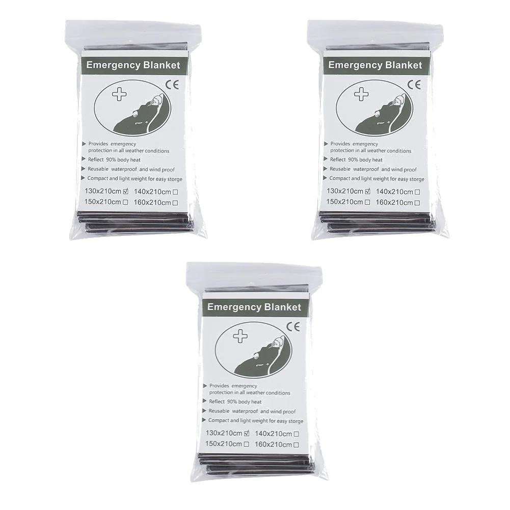 1-10PCS Emergency Windproof Waterproof Foil Thermal Blanket Outdoor Survival First Aid Military Rescue Camping Kit