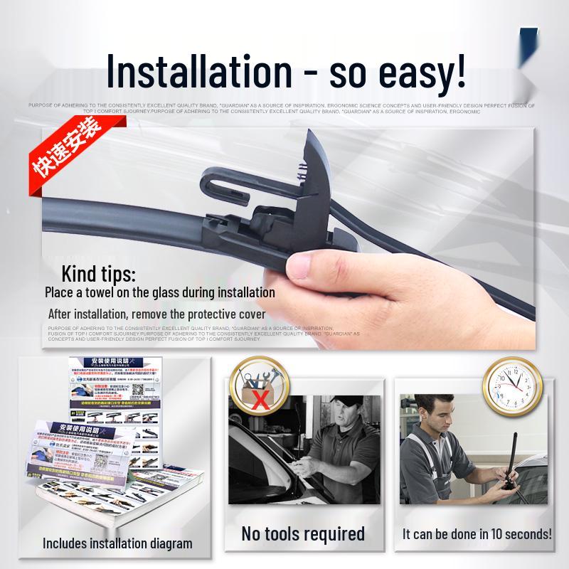 Compatible Siwei Frameless Wiper Blade for CR-V 2007-2012