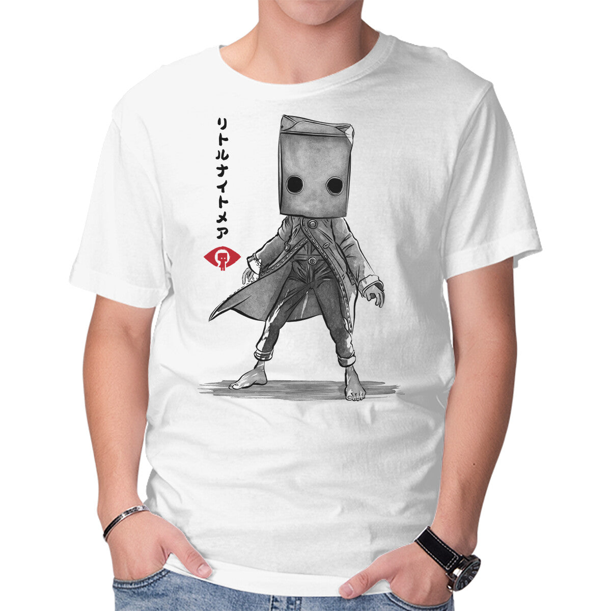 Unisex Crew Neck T-Shirt Mono Sumi-e Graphic Short Sleeve Casual Tee XXXL