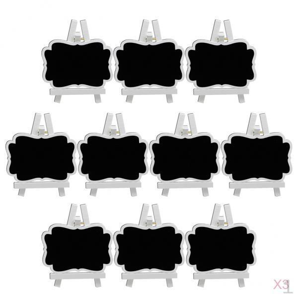 

30Pcs Handmade Wooden Slate Chalkboard Tags, Weddings Partys Fathers