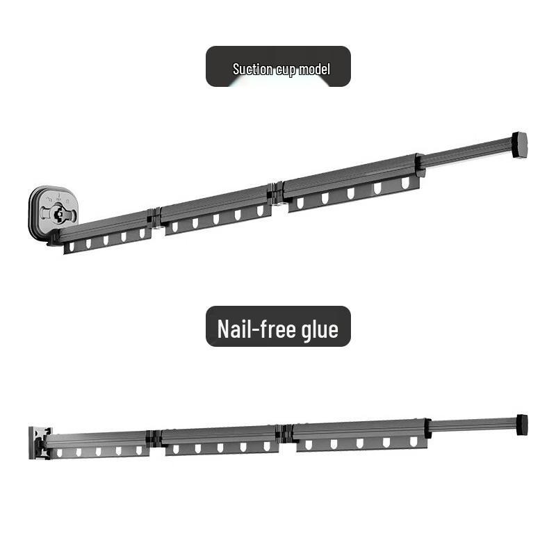 Folding Wall-Mounted Retractable Clothes Drying Rack