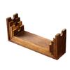 4pcs Small Wood Staircase Display Rack Dessert Display Stands Wood Shelves Figurine Storage Rack Kitchen Seasoning Storage Rack