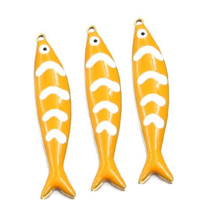 Two Sided Enamel Drop Necklace Pendant 5 Vibranting Color Addition Sturdy Stainless Steel Jewelry