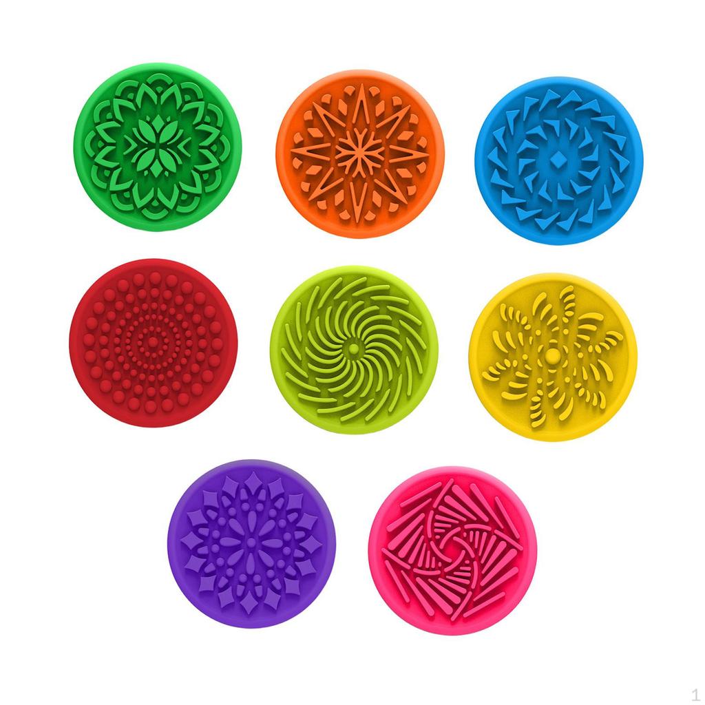 8 Pieces Kids Textured Sensory Toys Finger Toys, Compact, Soft, Portable Silicone for Children Gifts
