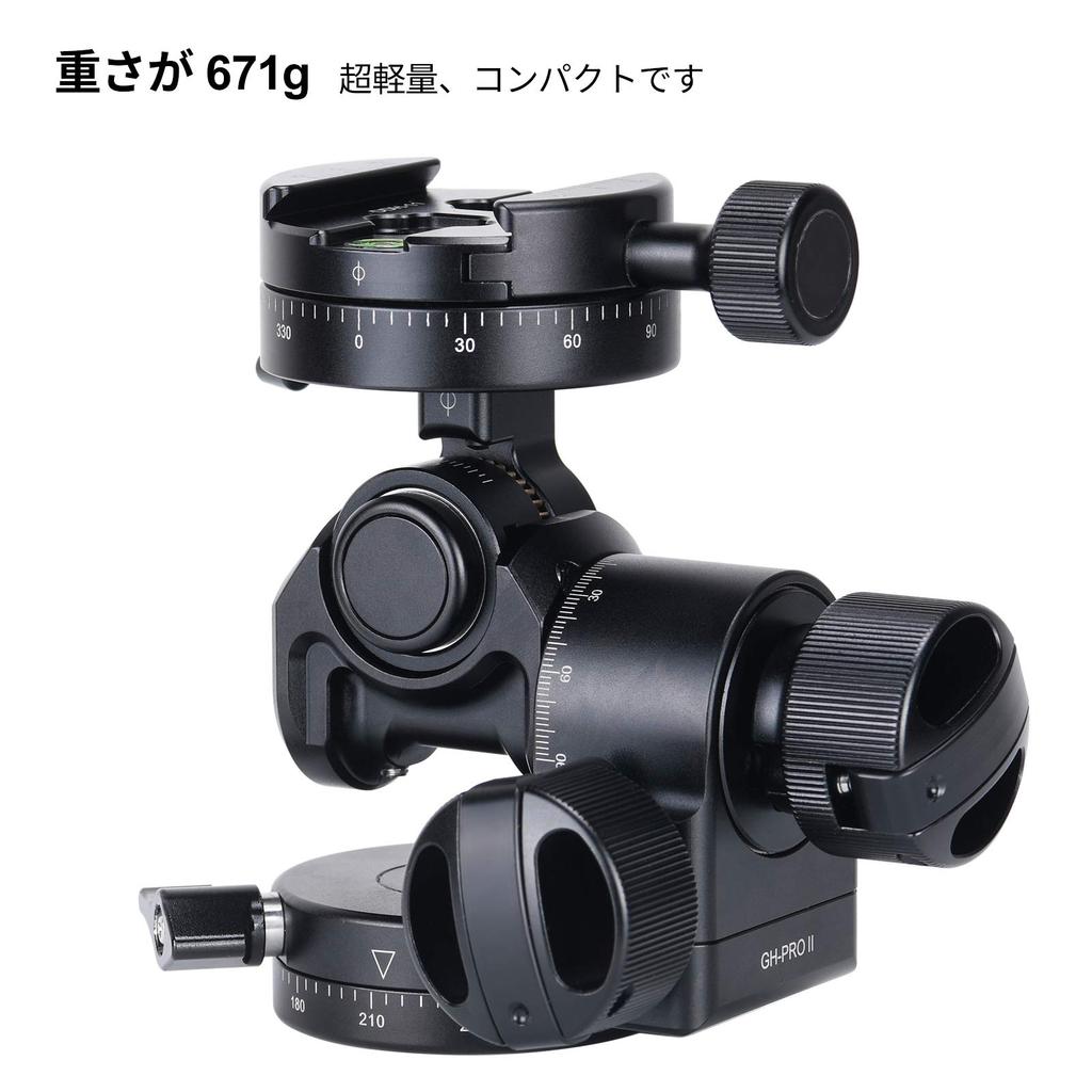 SWFOTO Geared Pan Head GH-PROII 3-Way