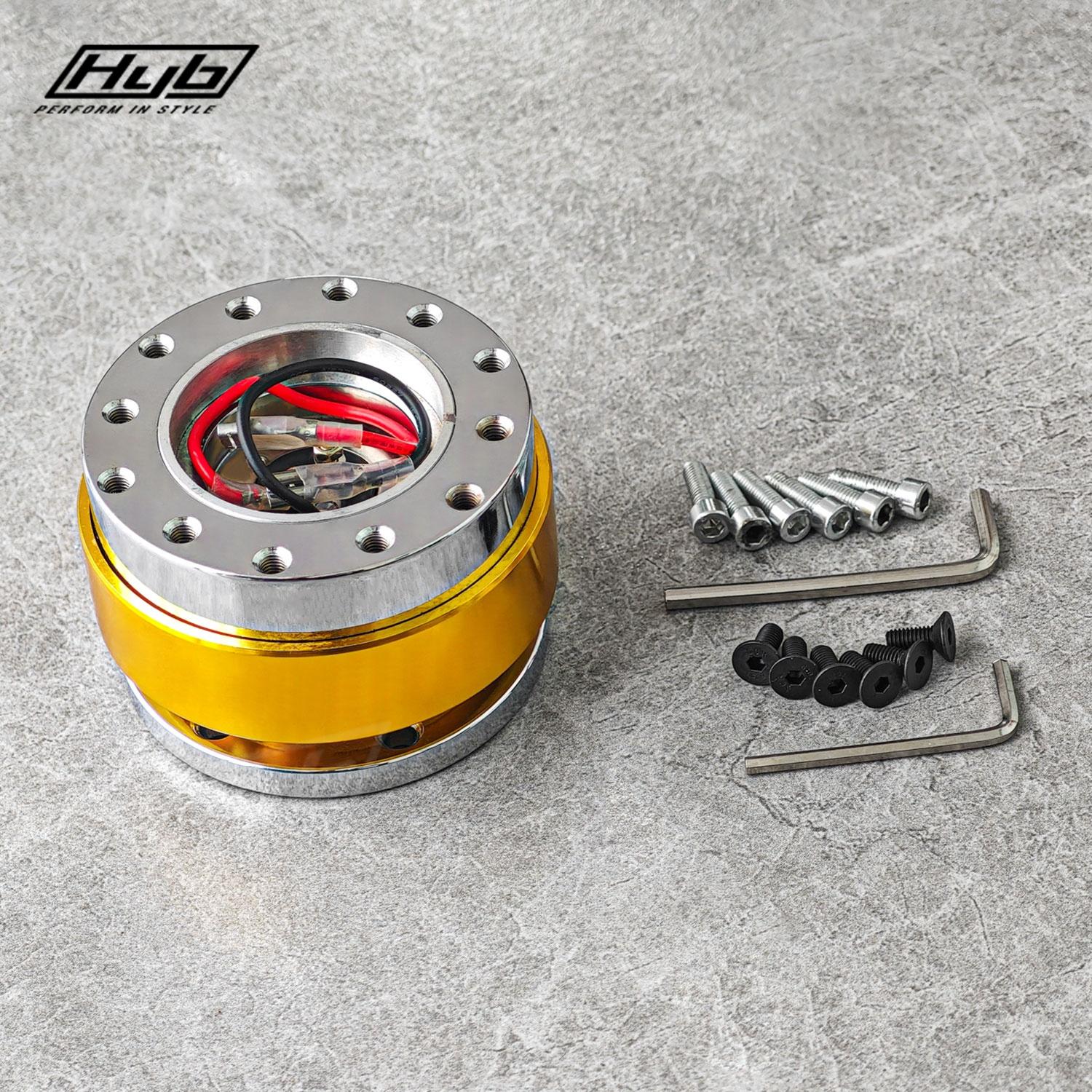 JDM Racing Steering Wheel Quick Release Universal PCD 70MM 74MM Steering Wheel Snap Off Hub Adapter Boss Kit золотой