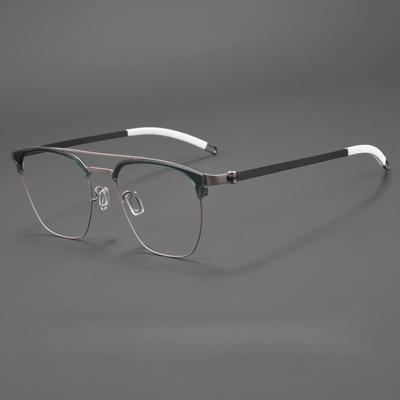 2026 New Ultra-light Titanium Double Beam Pilot Glasses Women Myopia Reading Eyeglasses Men Optical Prescription Custom Eyewear