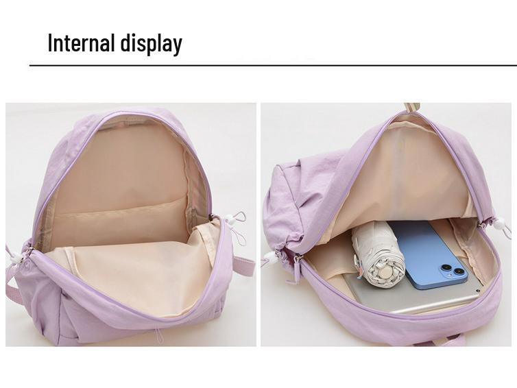 Korean Style Light Small Backpack for Women - 2025 New Junior High School & Travel