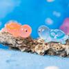 100PCS Glow in the Dark Mini Sea Turtle Ornaments Marine Theme Resin Figurines for Fish Tank Aquascape Home Desk Decoration Gift