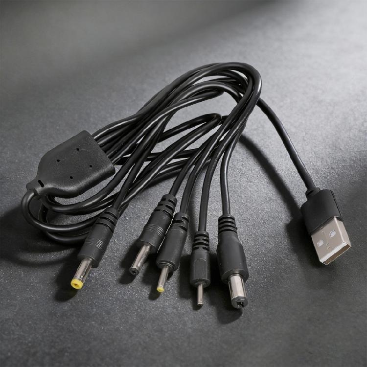 USB 5V Charging Power Cable Quick Connector 5V USB to 5.5x2.1mm 4.0x1.7mm 2.0x0.6mm 2.5x0.7mm 3.5x1.35mm for Desk Lamp