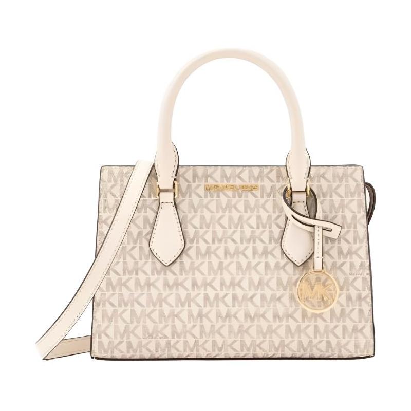 MICHAEL KORS Sheila Signature Logo Coated Canvas Tote Bag Shopping Bag Shoulder Tote Small Women s Beige бежевый