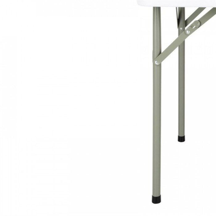 Folding Square Table - Bolero - White - 2 People - Metal - High-density Polyethylene