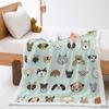 Blanket Cartoon Animal Blanket Lamb Fleece Crystal Fleece Blanket Home Office Application
