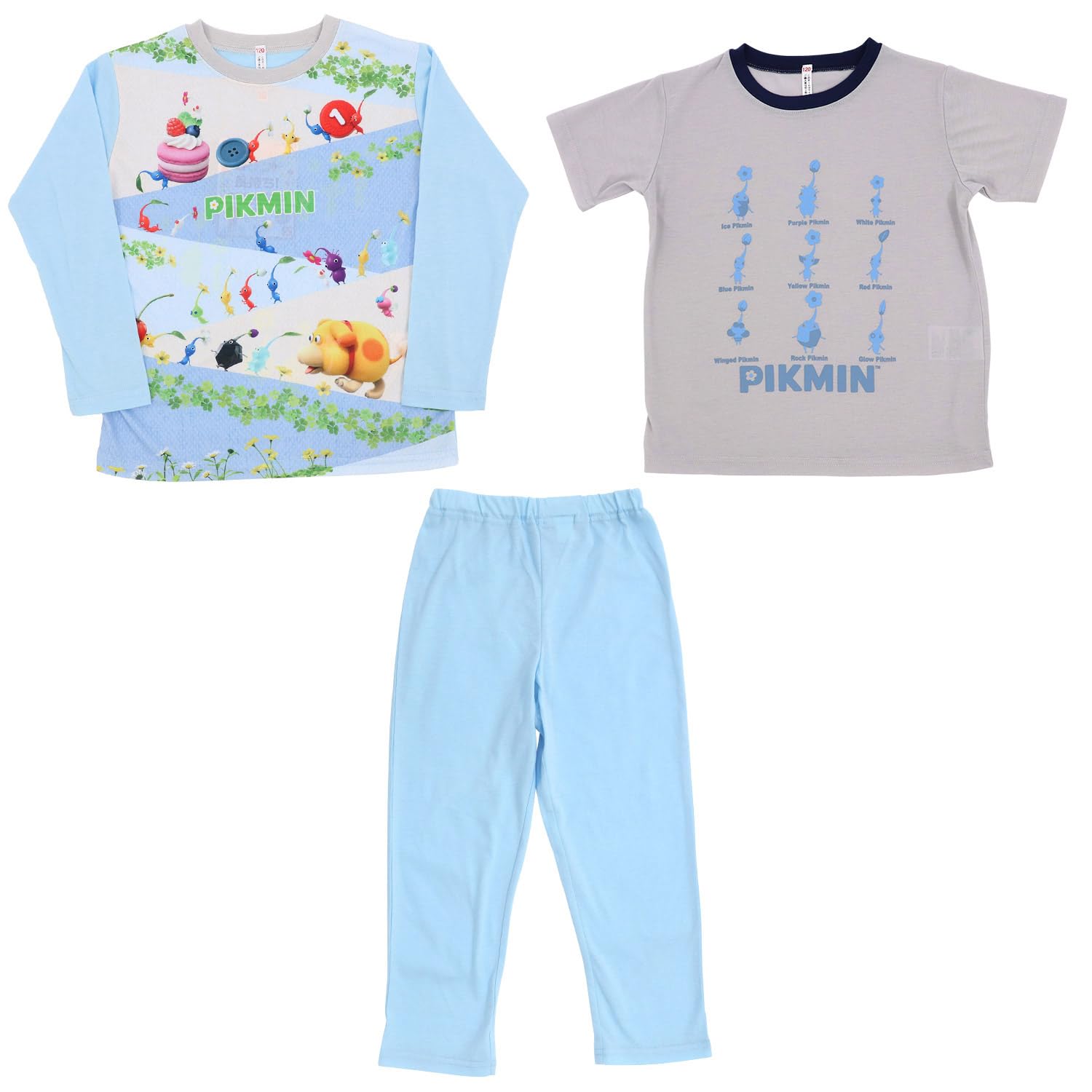 

Пижамный комплект Bandai Pikmin 2TOPS Knit Pajamas Unisex 572 Light Blue [Airin] Сияет! (110см/120см/130см/140см) (Тускло-зеленый/Уголь/Светло-голубой/Серый) светло-синий