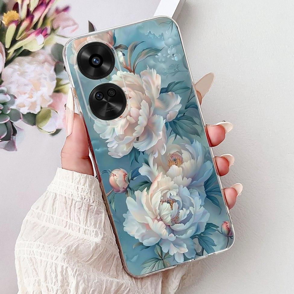 For Huawei Nova 11 SE BON-AL00 Case For Huawei Nova 12 SE Cover BNE-LX1 Luxury Butterfly Love Fashion Flowers Cool Lion Painted