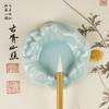 Ceramic Mountain Shaped Inkstone Brush Ink Painting Tool Creative Pen Rest Holder  Calligraphy